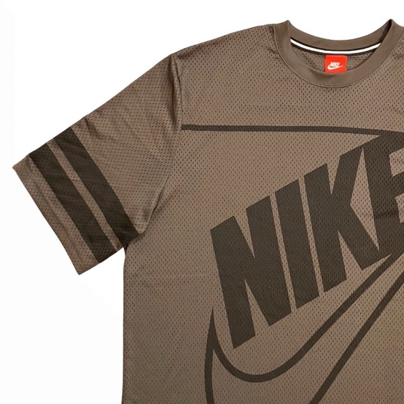 Vintage 2006 Nike Big Swoosh Spellout Jersey Mesh Short Sleeve - Picture 2 of 12